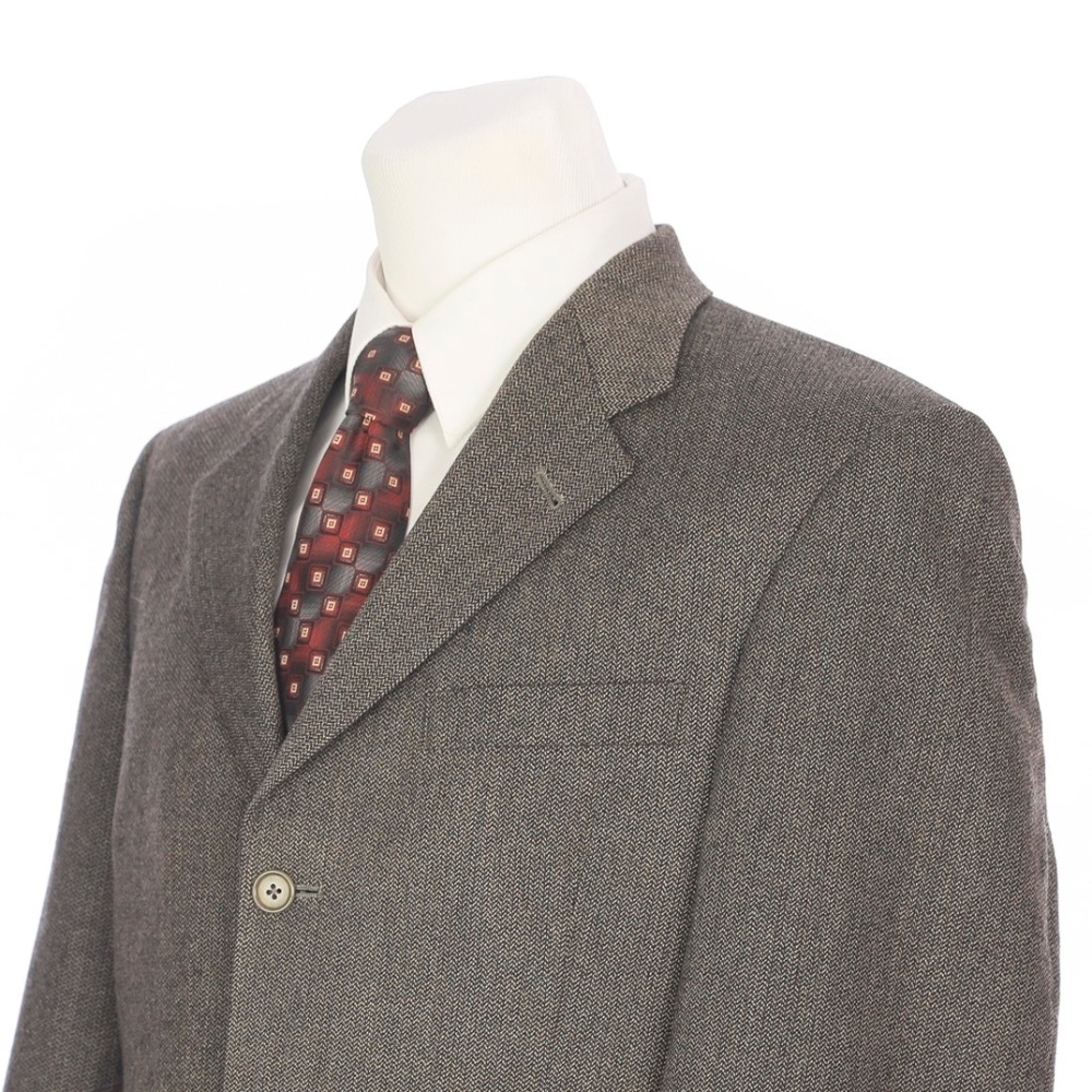Daniel Cremieux Brown Black Herringbone Sport Coat